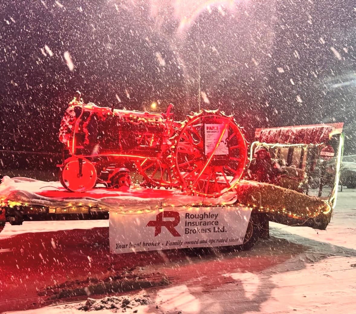 Roughley parade float in Port Perry
